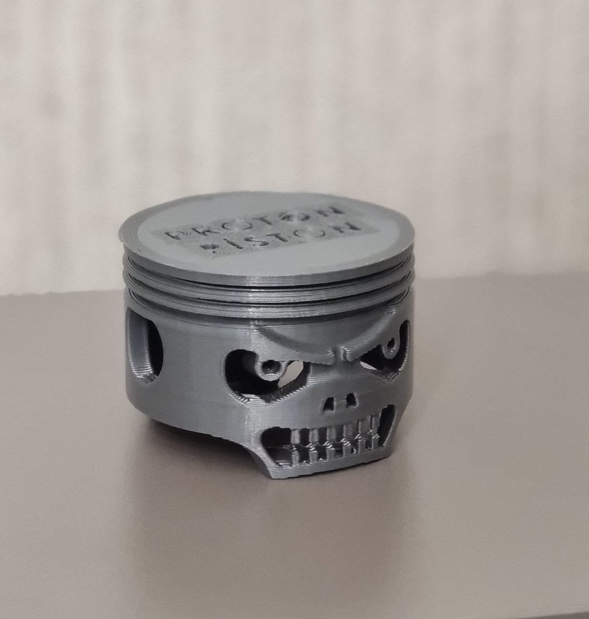 Engine Piston Skull 3D Model STL File (For 3D Printing)