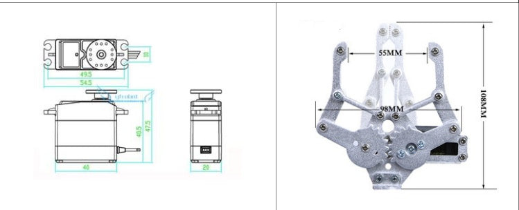 DOF Robotic Arm Servo Grab Maker Education Kit