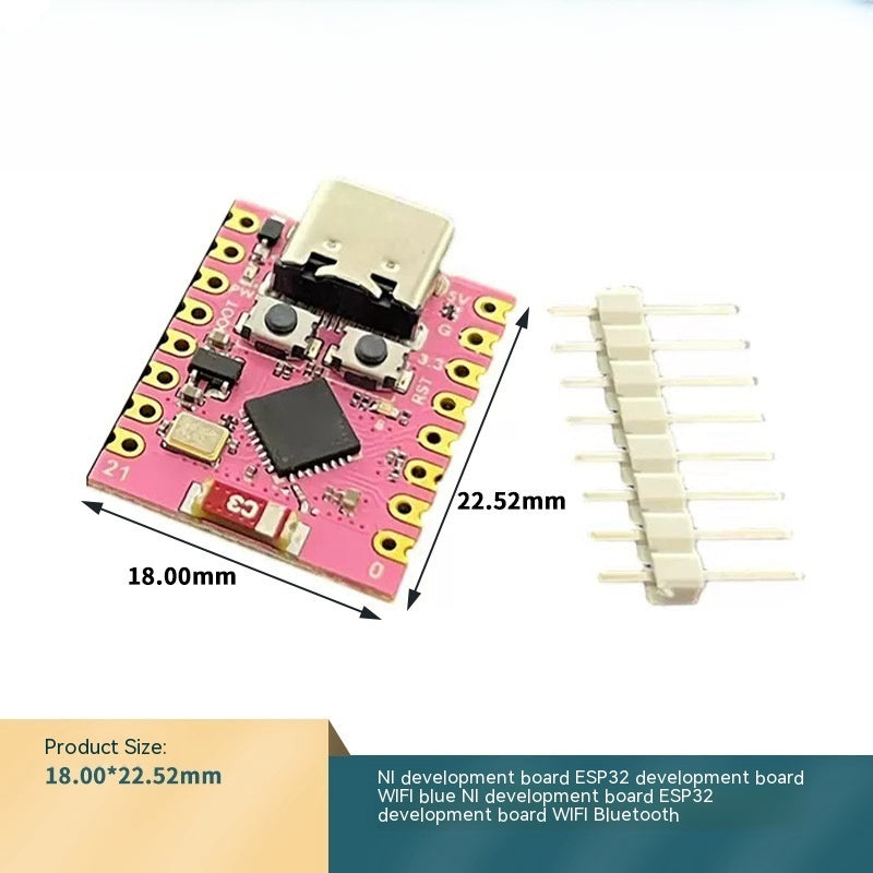 ESP32 SuperMini Development Board Black and Pink