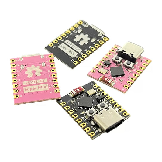 ESP32 SuperMini Development Board Black and Pink