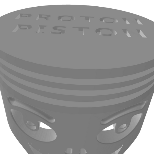 Engine Piston Smile Skull 3D Model STL File (For 3D Printing)